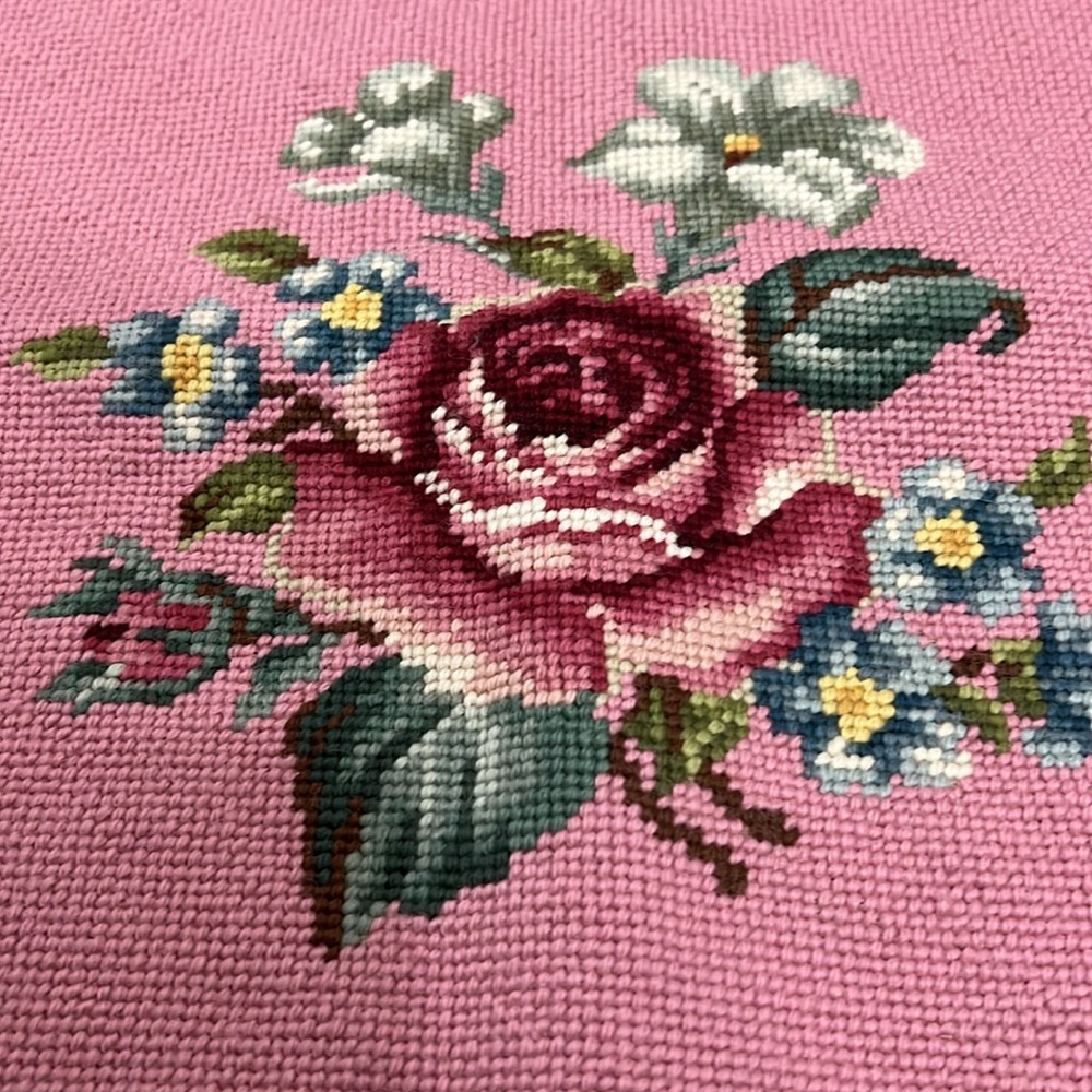 Vintage Cross-stitched • ready to be framed or other used • - Picture 2 of 3